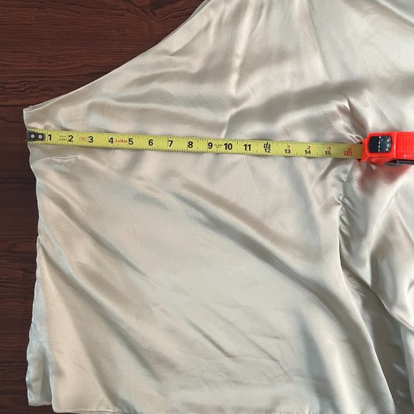 Robert Rodriguez one shoulder silk blouse size 8 - Picture 7 of 12